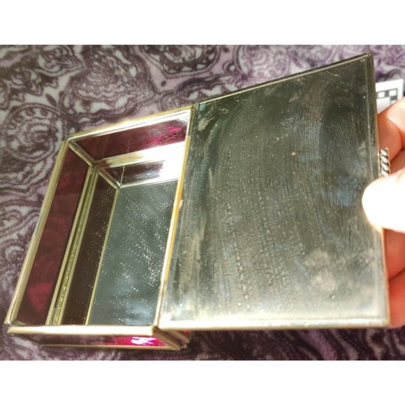 MARY ENGELBREIT SNAP OUT OF IT TRINKET, GLASS & METAL JEWELRY KEEPSAKE CARD BOX - Picture 2 of 10